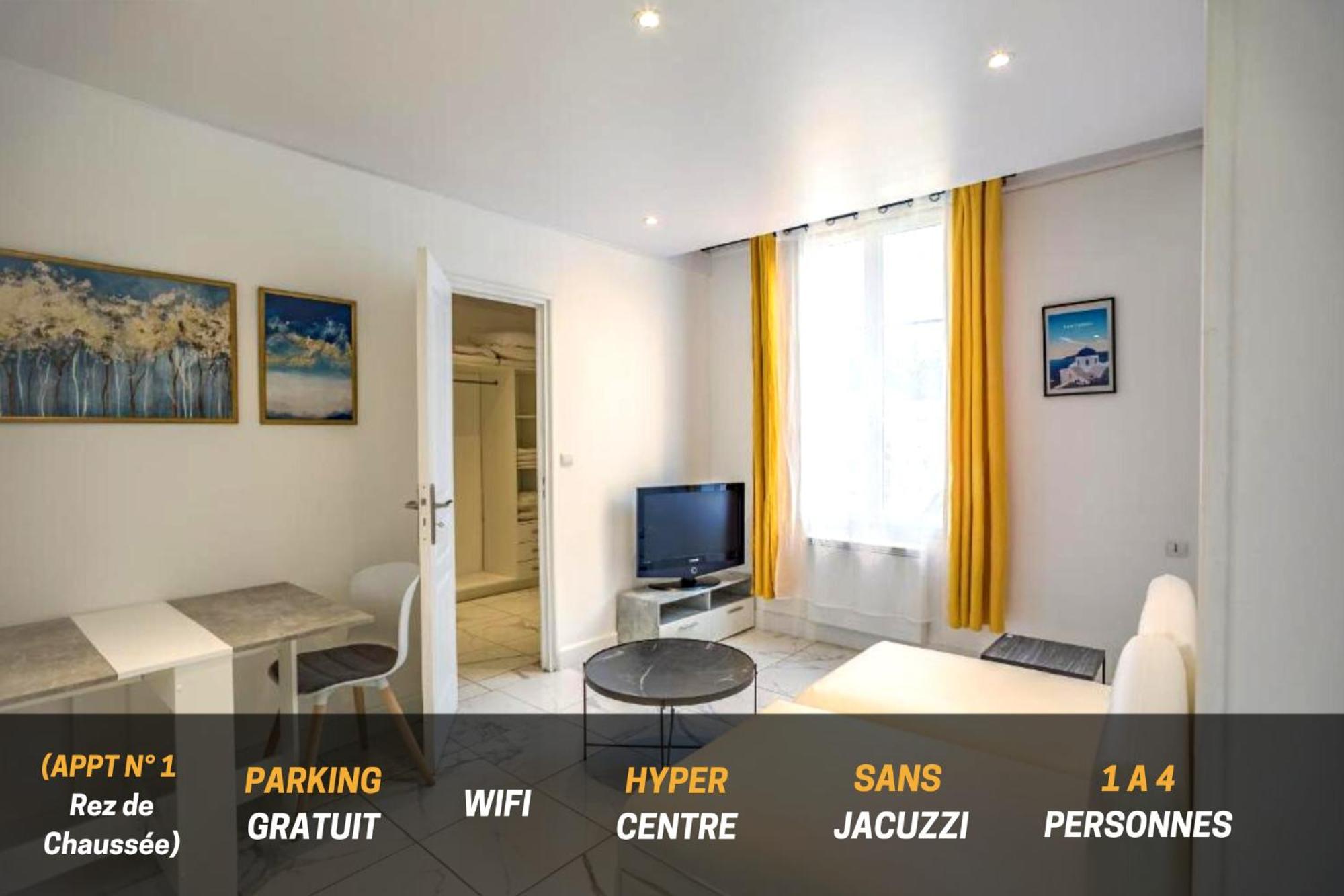 Quartier Des Theatres Centre, Wifi Et Parking - Zen Appart 特鲁瓦 外观 照片